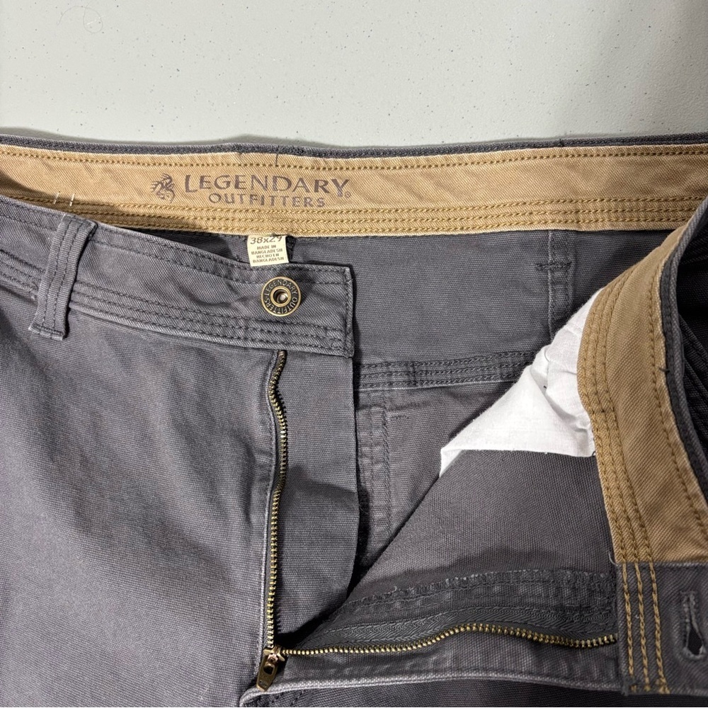 Legendary Outfitters 38/29 Men's Pants Cotton Canvas Outdoor Hiking Neutral Gray - Picture 4 of 10